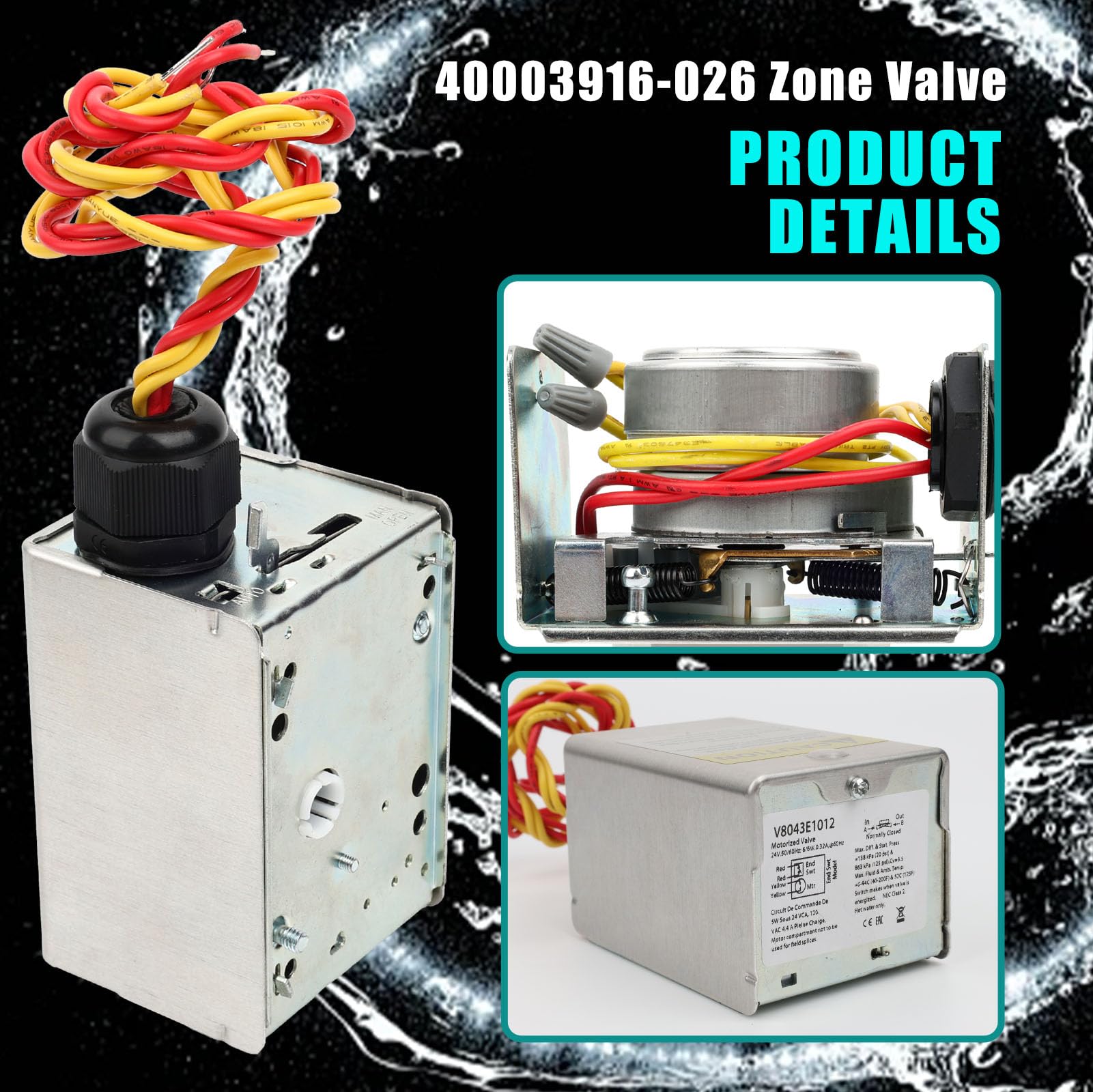 Amazon.com: 40003916-026 Zone Valve Power Head, Suitable for